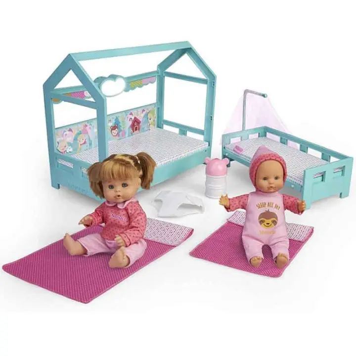Nenuco Hermanitas a la Cama 2 muñecas con 2 camitas - Famosa 700015776 - 1