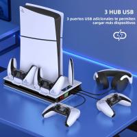 DinoFire Estación De Enfriamiento Rápido Para PS5 Slim Disc/Digital Soporte Vertical Para Gamepad Compatible Con PlayStation 5 - details 6