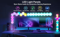 Luz De Noche LED RGB Hexagonal Bluetooth Control Remoto Por App Decoración Para Habitación Juego De Computadora Luz De Pared Multicolor - details 3