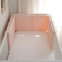 LALA - Juego de ropa de Cama para Cuna de Bebe, cerca de Algodón Puro, satélite Rosa, 30x30x6, lavado de piezas enteras. - details 1
