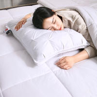 Almohada De Pluma De Ganso 95% Para Hotel 5 Estrellas Y Hogar Cubierta De Algodón Puro 3D Pan De Dormir Para Adultos 48*74cm - details 5