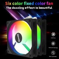 COOLCIRC P1 Ventilador De Enfriamiento Para CPU 120x120x25mm 12V Silencioso RGB Para Enfriamiento De Aire De La Caja De Computadora - details 5