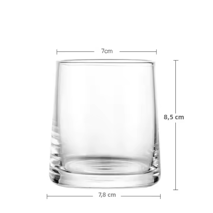 Taza De Vidrio Unipersonal De 270ml Estilo Nórdico Multifuncional Resistente Al Calor Para Agua Leche Café Ideal Para Bar - 1