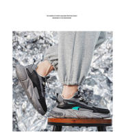 Zapatos Deportivos Casuales Para Hombre 2023 Tendencia Nueva Suela Gruesa Transpirables Malla Zapatillas Con Cordones - details 5