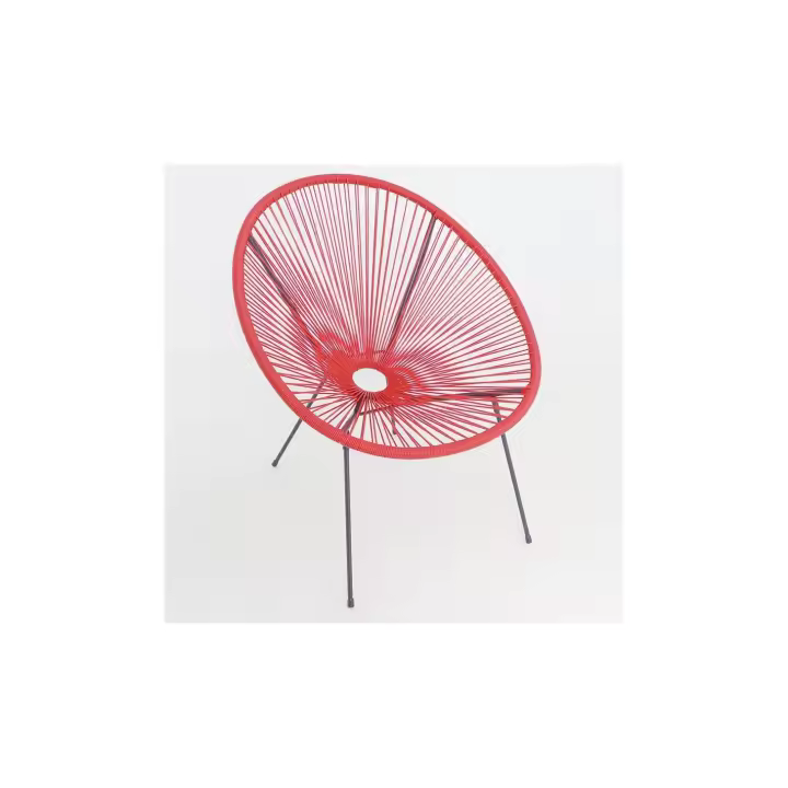 SILLON VINTAGE RATAN SINTETICO ROJO  - DE SUINPLAS DECORACIONES - 1