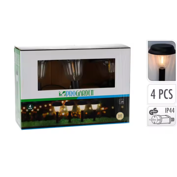 Ledkia Baliza Exterior LED Superficie Pie 45cm con Pincho Aran (4 ud) 2700K Blanco Cálido - 1