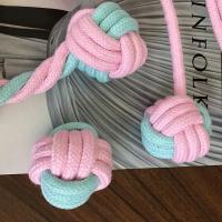 Juguete Para Perros 6PCS Algodón Masticable Con Bola Juguete De Mordedor Durable Para Juegos De Tirar Y Buscar Bonecos Juguetes Para Limpieza De Dientes Al Aire Libre - details 1