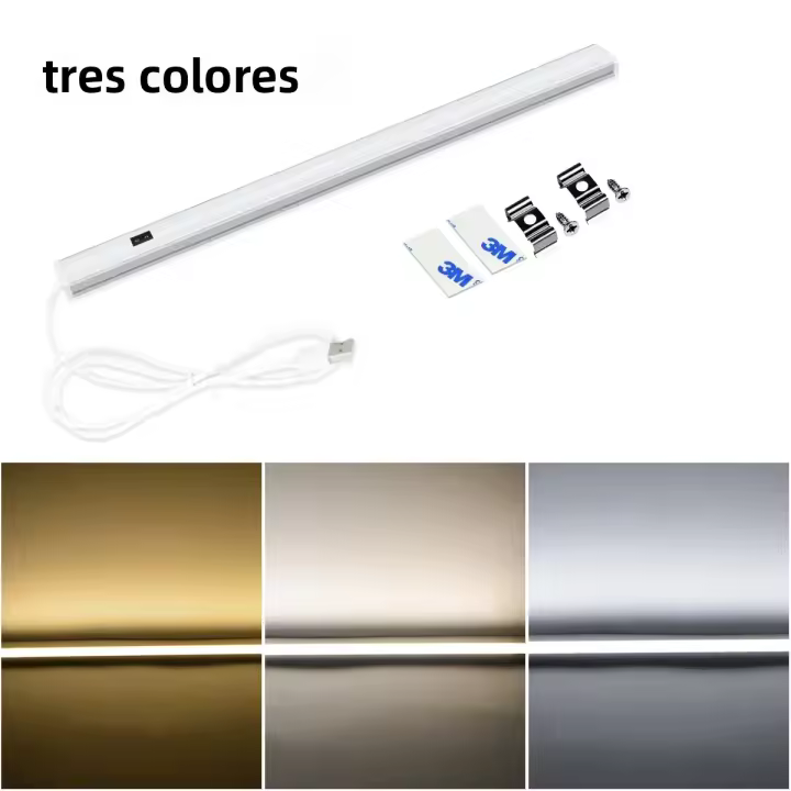 Lámpara De Noche LED Con Sensor De Movimiento PIR 30/40/50cm Para Dormitorio Escritorio Lectura Cocina Armario Decoración USB 5V Barra - 1