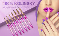 Cepillo De Arte De Uñas Kolinsky Acrílico Con Mango De Madera Herramientas De Manicura Cepillo De Gel De Tamaño 2-14 Para Dibujar - details 6
