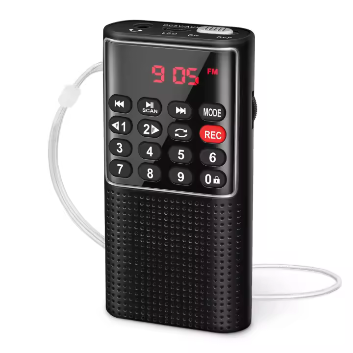 Mini Radio Portátil PRUNUS J-328 FM Con Grabadora MP3 Walkman Recargable Para Senderismo Y Viajes Estilo Compacto Con Altavoz Integrado - 1