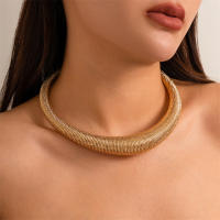 Collar Gargantúa De Metal Pesado Para Mujeres Vintage Y Grunge Estilo Steampunk Cadena Gruesa Collar Torques Adecuado Para Hombres Y Mujeres Fiesta - details 2