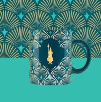 Bialetti Conjunto de Tazas de Porcelana Deco Glamour Alta Calidad para Cappuccino y Bebidas Calientes (330 Ml) con Dibujos Colorados Verte y Rojo -Vasos, Tazas y Platillos - details 2