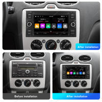 Radio De Coche Android 13 Para Ford Focus 2 S-MAX C-MAX Kuga Fiesta Fusion 2004-2007 Navegación GPS Reproductor Multimedia Con Carplay Inalámbrico ROM 32G RAM 2G Pantalla Táctil 7'' - details 12