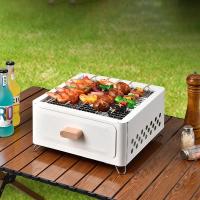 Barbacoa de carbón portátil, Barbacoa Para Mesa, parrilla plegable para jardín, Picnics, fiesta, cocina al aire libre, Camping - details 1