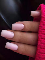 ARTAUG 24PCS Uñas Postizas Presión Cortas Cuadradas Rojo Tinto Cubiertas Completo Set De Uñas Postizas Para Verano Navidad Día De La Madre Brillo - details 10