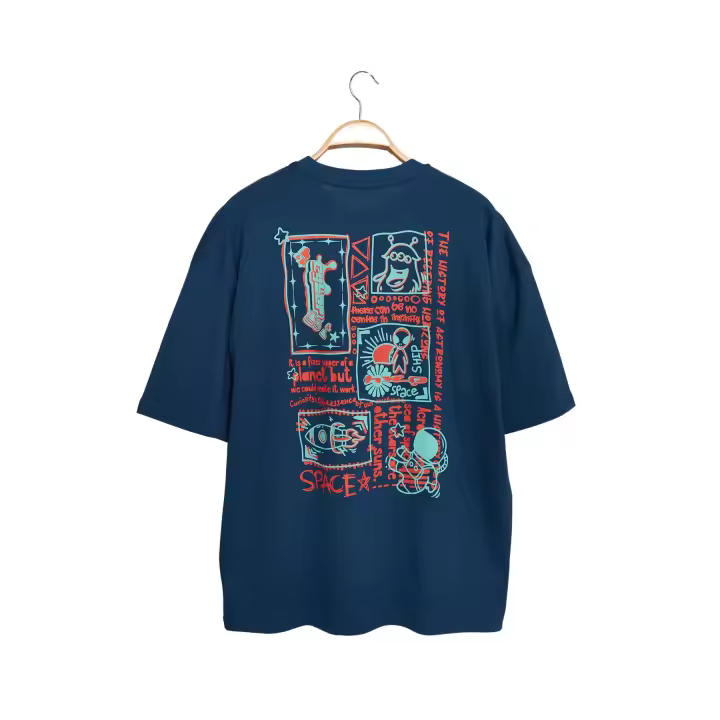 Trendyol Green Oversize/Wide Cut 100% Cotton Back Printed Short Sleeve T-Shirt Tmnss23Ts00168 - 1