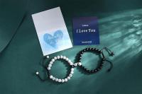 Pulseras a juego Pulseras de pareja Relación eterna Pulseras para él y para ella Pulsera de amor Joyas con piedras preciosas Regalos de San Valentín - details 0