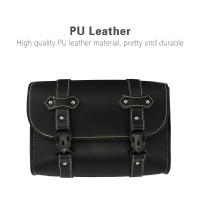 Bolsa De Sillín Para Motocicleta Impermeable De PU Cuero Con Hebilla De Desbaste Universal Para Harley Dyna Sportster XL883 Estilo Punk - details 6
