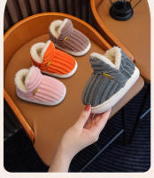 Zapatillas De Algodón Para Niños Zapatos De Bebé Grueso Y Cálidos Para El Invierno En Casa Anti-derrapantes Unisex - details 3