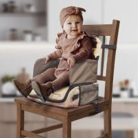 Trona portátil bebé Monkey  Mobiclinic ®  Trona de viaje De 6 a 36 meses Hasta 15kg Plegable Arnés Ajustable de 5 puntos Con almacenamiento Trona portátil Silla bebe Color Beige - details 1