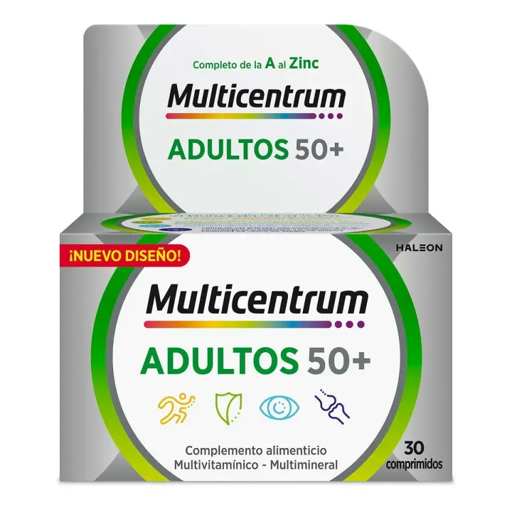 MULTICENTRUM ADULTOS 50+ 90 COMPRIMIDOS - 1