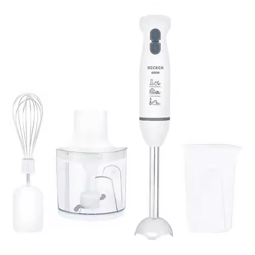 Batidora Mano 600W Becken BHB4577 con Accesorios Blanco - 1