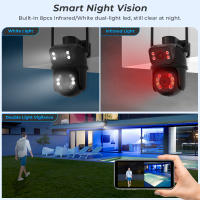 Cámara PTZ ANBIUX 4K 8MP WIFI Con Zoom Digital 4X Y Lente Dual Vigilancia CCTV IP Exterior Auto Tracking Onvif Compatible Con Android Y iOS - details 8