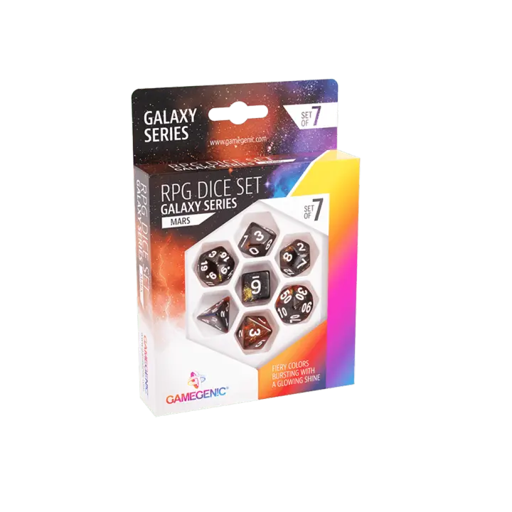 Pack 7 Dados Mars RPG Accesorios Dados Gamegenic - 1