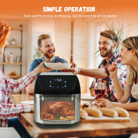 Freidora sin Aceite 12L Air fryer Multifunción Inteligente con Horno Eléctrico, Acero Inoxidable 1700W - Certificación Europea, Ideal para Hogar y Cocina Familiar - details 0