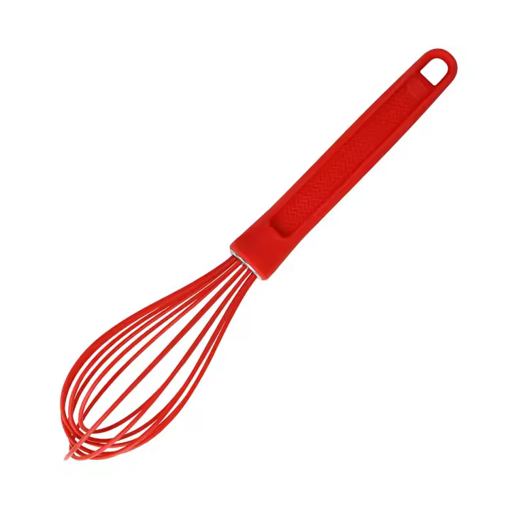 Dr. Oetker Flexxibel Batidor Manual de Varillas en Silicona, 25 cm, Antiadherente, Apto para Lavavajillas, Resistente a Temperatura de -40ºC a +230ºC, Resistente al Ácido de la Fruta, Color Rojo, 1ud. - 1