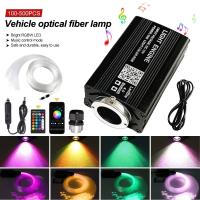 Lámpara De Ambiente Estelar Para Coche Con Control Musical Y RGB 12W 8 Colores Luz Fibras Opticas Para Decoración Del Hogar Y Vehículo DIY - details 0