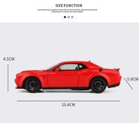 Modelo De Coche Deportivo Dodge Challenger SRT De 1:32 En Aleación De Metal Con Sonido Y Luz Juguete Para Niños Regalo De Coche Muscular - details 2