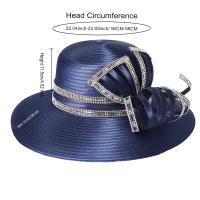Sombrero De Encaje Blanco Elegante Para Mujer Con Lazo Satinado Para Boda Y Occasiones Formales Sombrero De Iglesia Derby - details 17