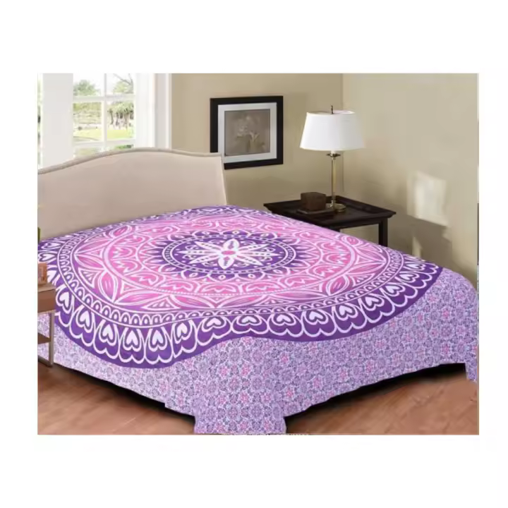 Pareo / Manta / Tapiz de 220 x 240 cm estilo mandala étnico indio multiuso picnic, playa, decoración de hogar - 1