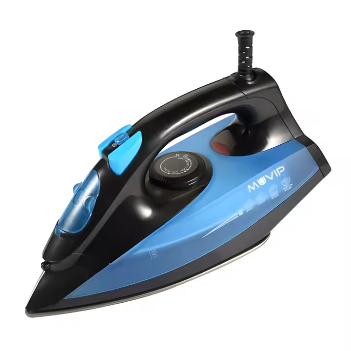 Muvip plancha de ropa con vapor 1600w - suela de ceramica - deposito de 140ml - control de temperatura - cable 1.8m - 1
