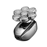 Afeitadora Eléctrica 6 En 1 Para Caballeros Con 7 Hojas Recargable USB Pantalla LED Afeitadora De Barba Con Cuchilla Flotante Para Cabello Cero - details 3