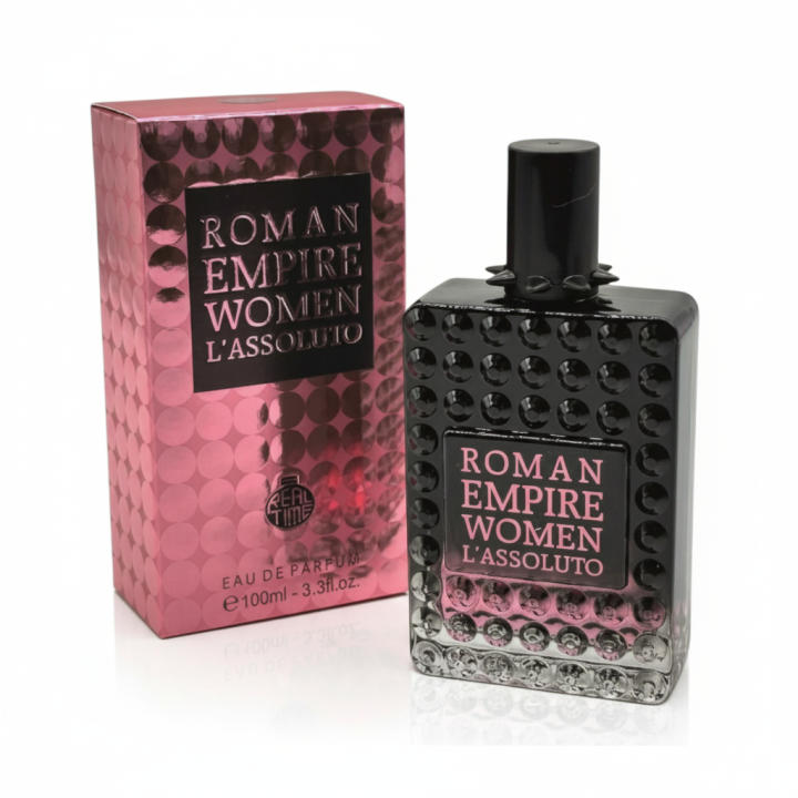 Perfume femenino Roman Empire Women L’Assoluto Eau de Parfum, fragancia intensa y sofisticada con un estilo elegante y envolvente, ideal para el uso diario o momentos especiales. Aroma duradero. Presentado en frasco original con estuche. 🚚 Envíos a Españ