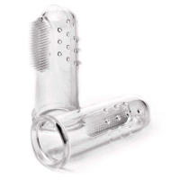 Irisana - Cepillo de Dientes para Bebé - Transparente - 10,5 x 2 x 13,5 cm - Muy Suave y No Daña las Encías - Para Bebé hasta 1 Año - Dedo de Silicona - details 2