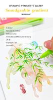 Rotulador De Pincel De Tinta Hidratada En 12 Colores Pastel Para Caligrafía Arte Y Dibujo Ideal Para Lettering Y Diario - details 6