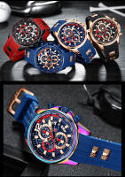 Reloj De Pulsera Deportivo MINI FOCUS Rojo Para Hombres Lujo Cronógrafo Cuarzo Con Correa De Silicona Manos Luminosas Fecha Resistente Al Agua - details 19