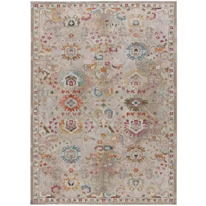 ATTICGO Alfombra de Interior y Exterior Estilo Abstracto en Multicolor - Fancy 1021 | 80X150, 133X190 cm - 1