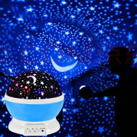 Lámpara De Noche LED Estelar Giratoria Para Dormitorio Infantil Iluminación De Galaxia Y Luna Regalo Para Niños Luz De Cama Rotativa Con Proyector De Estrellas - details 7