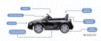 Mobiclinic Coche Eléctrico infantil niño Audi R8 Spyder Pedal Eléctrico Mando a Distancia 2.4G Luces LED Bluetooth y USB 107x58x48 MobiSporty - details 2