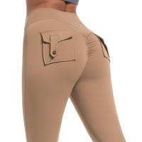 SSITO Leggings de Gimnasio con bolsillos, pantalones de entrenamiento para correr, Pantones Atlético de Alta elasticidad para Mujer, pantalones SexIs de Belta High, Mallas de elevación de glúticos de Color sólido - details 17
