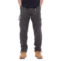 Pantalones Cargo Hombre FGKKS Con Multiple Bolsillos Y Cierre De Cremallera Algodón Puro Pantalones Rectos Casuales De Color Sólido Para Construcción - details 5