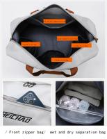 Bolso de viaje para hombre y mujer, bolsa de hombro impermeable para gimnasio, Yoga, deportes, Fitness, bolsa de equipaje seca y húmeda - details 3