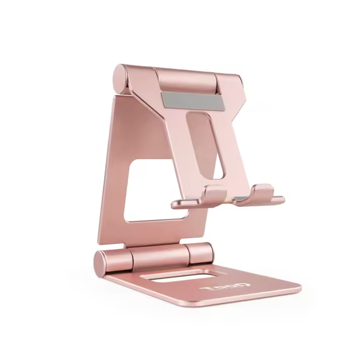 Tooq Soporte de Mesa Ajustable para Smartphone/Tablet Max 10" Rosa - 1