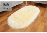 Alfombra De Falsa Piel Grande Ovalada Artificial Cuero Genuino De Oveja Pelo Largo Tapete Suave De Lana Blanca Para Dormitorio Y Sala De Estar Decoración De Hogar Lujo Alfombra Para Habitación De Niños - details 13