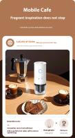 Molino De Café Eléctrico Cerámico Ajustable Para Uso Doméstico Y Al Aire Libre Con Tapa Desmontable Para Agregar Granos De Café - details 13