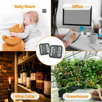 NOKLEAD Mini Higrómetro Monitor Termómetro Medidor De Humedad Con Icono De Cara Indicador De Comodidad Para Interiores ℃/℉ Switch Para Hogar Y Oficina - details 8